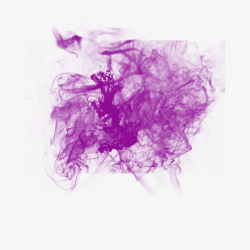 紫色烟花平面浓烟紫烟高清图片