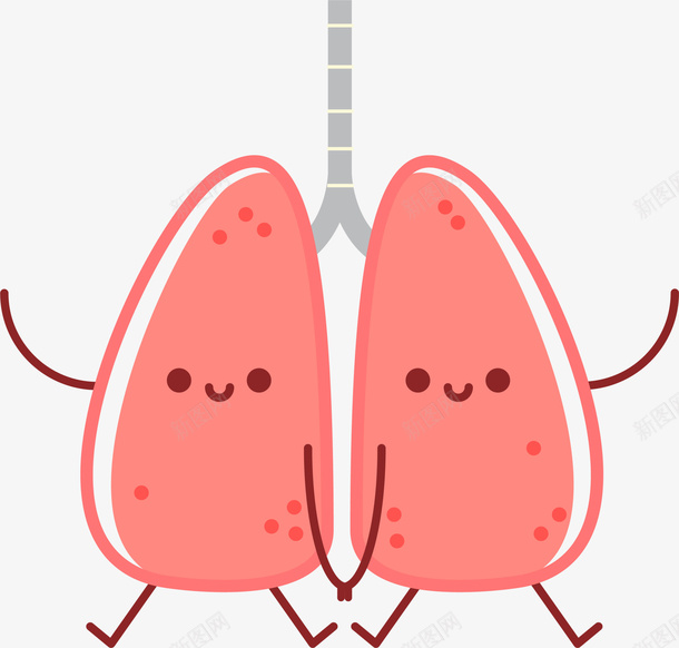 微笑可爱粉色肺部png免抠素材_新图网 https://ixintu.com 5月31日 世界无烟日 健康的肺 图案 戒烟 戒烟图 粉色肺部 肺部健康