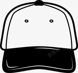 黑白棒球帽素材