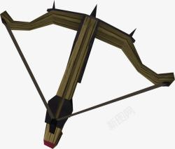 十字弓3D风传统十字弩高清图片
