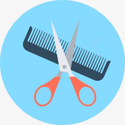 理发师图标png_新图网 https://ixintu.com 仪表 刷 剪刀 卡通理发师 器皿 工具 梳子 理发师 美容 美容美发 配件