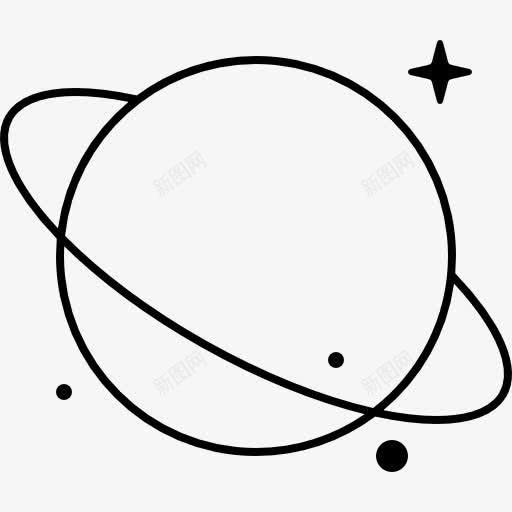 萨图恩图标png_新图网 https://ixintu.com 卡通土星 土星 地球 天文学 太阳系 科学