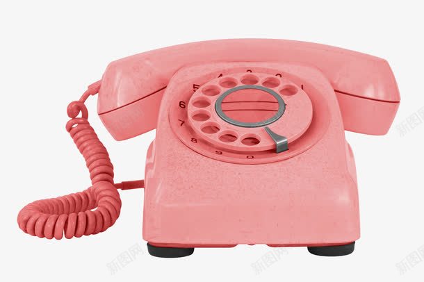 电话png免抠素材_新图网 https://ixintu.com 可爱 复古 怀旧 机械 欧美 电话 粉色 老式