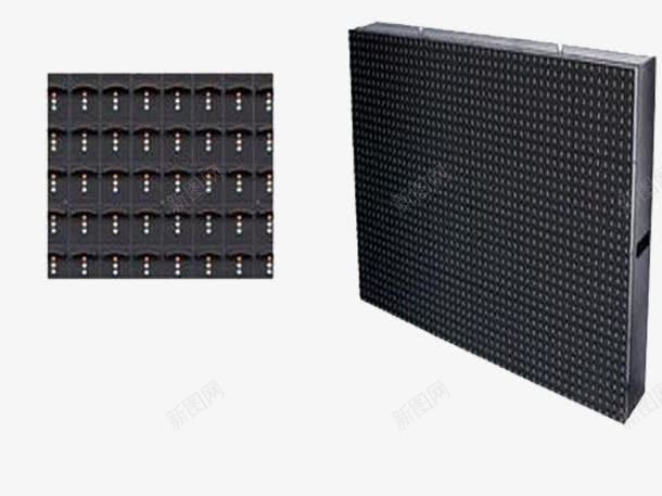 大型LED显示屏png免抠素材_新图网 https://ixintu.com 大型 方形 显示屏 黑色