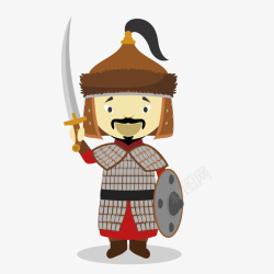 古代战士卡通古代的战士人物高清图片