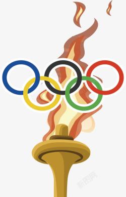 奥运火炬奥运五环高清图片