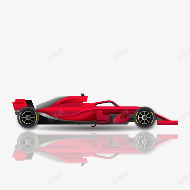 红色跑车png免抠素材_新图网 https://ixintu.com 3D PNG免抠图下载 模型 赛车 车子 酷炫