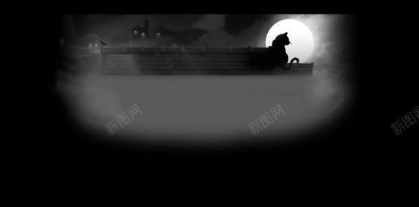 黑暗夜空下的一匹狼海报jpg设计背景_新图网 https://ixintu.com 夜空 海报 黑暗
