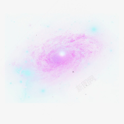 彩色墨汁蓝紫色太空星系紫色星云高清图片
