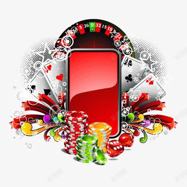 博彩png免抠素材_新图网 https://ixintu.com 博彩 娱乐 扑克牌 筹码 赌博用具 轮盘丝带 骰子