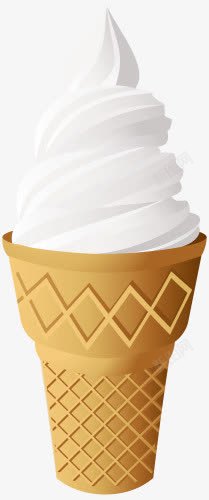 蛋仔冰淇淋脆皮牛奶奶油冰淇淋高清图片