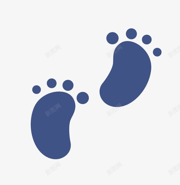 小脚丫png免抠素材_新图网 https://ixintu.com 可爱的图案 婴儿的小脚丫