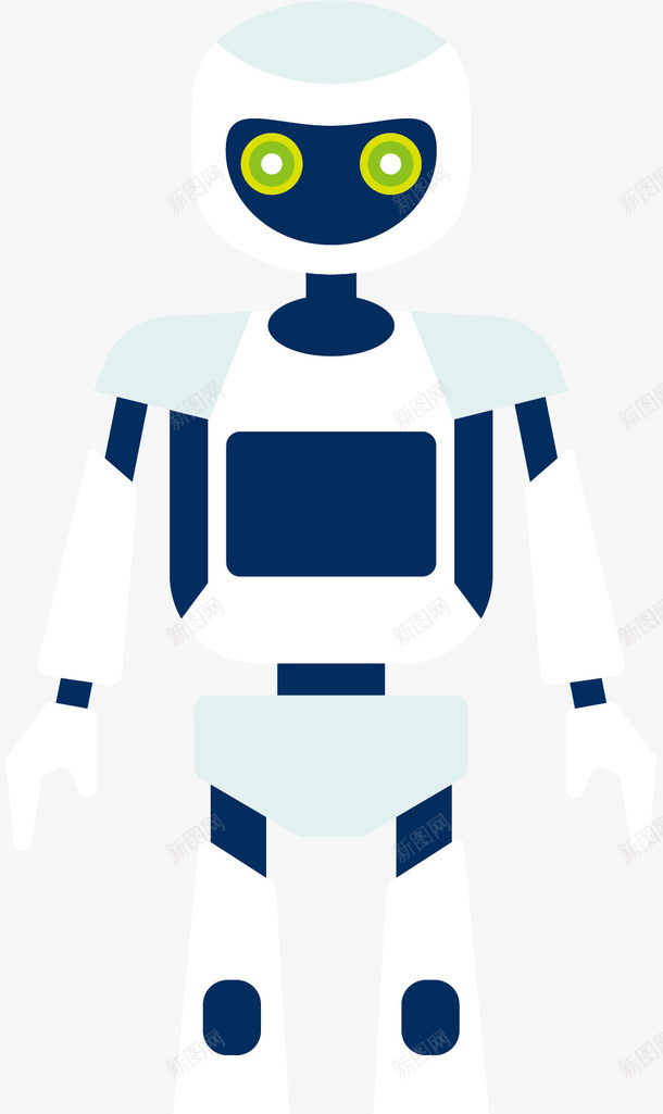 单一蓝色机器人png免抠素材_新图网 https://ixintu.com 人工智能机器人 单一 卡通风格 智能化 智能机器人 蓝色