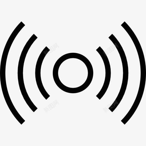 网络信号图标png_新图网 https://ixintu.com WiFi信号 接口 无线WIFI 无线上网 无线连接 连接互联网
