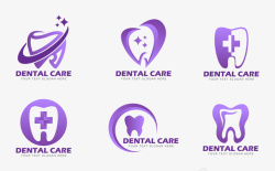 口腔logo一组口腔牙齿logo矢量图图标高清图片