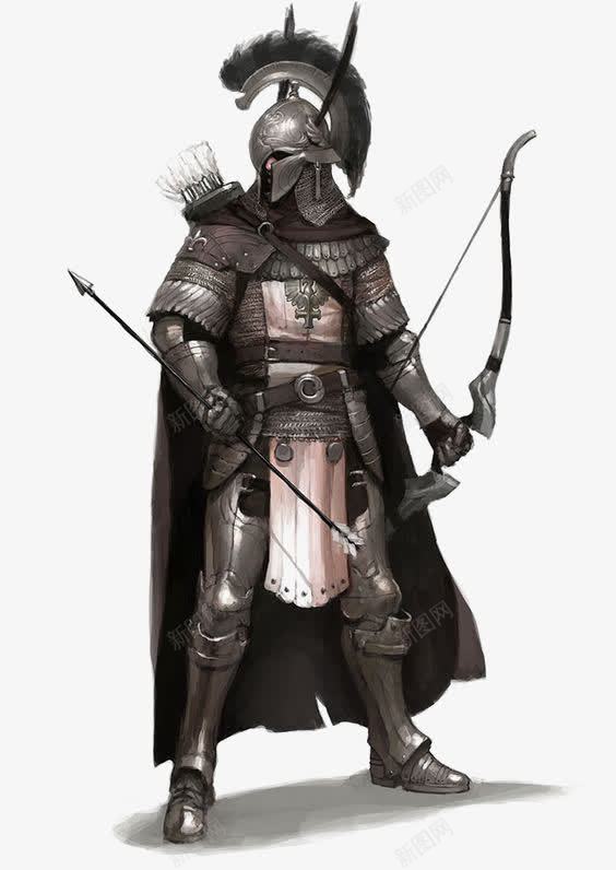 骑士png免抠素材_新图网 https://ixintu.com 创意骑士 士兵 欧洲骑士 盔甲 钢盔 黑色盔甲