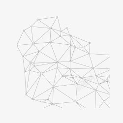 网格立体立体不规则网格透视三角形高清图片