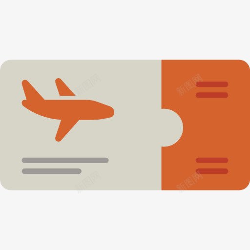 飞机票图标png_新图网 https://ixintu.com 度假 旅游 机票 航班 运输 飞机票