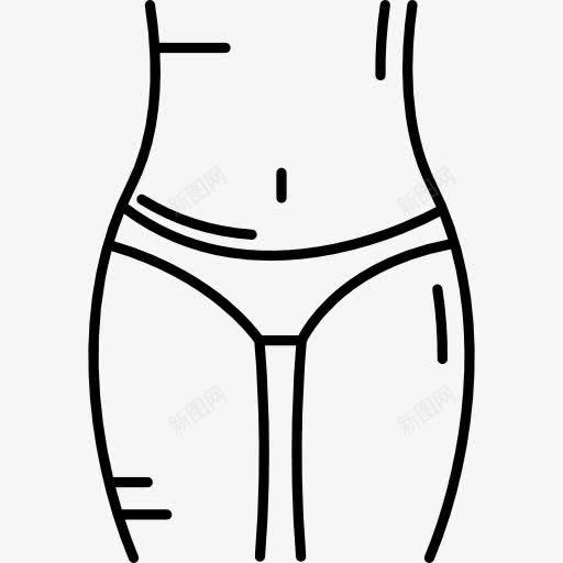 人体腹部图标png_新图网 https://ixintu.com 健康 健身 医疗 女性 腹 解剖