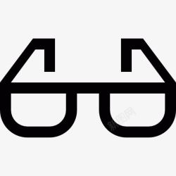 视线额的眼镜图标高清图片