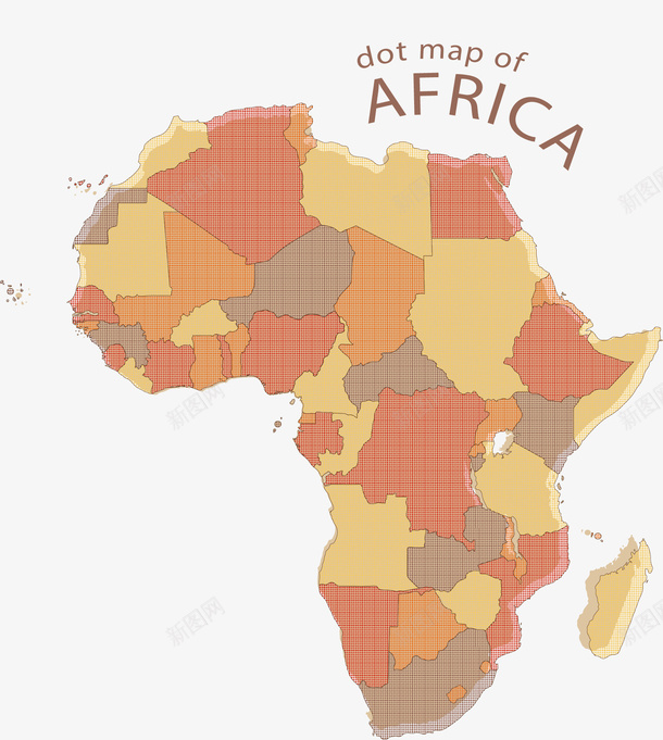 橘黄色拼图非洲地图矢量图ai免抠素材_新图网 https://ixintu.com 地图 拼图 拼图地图 矢量png 矢量图 矢量拼接地图 非洲 非洲地图