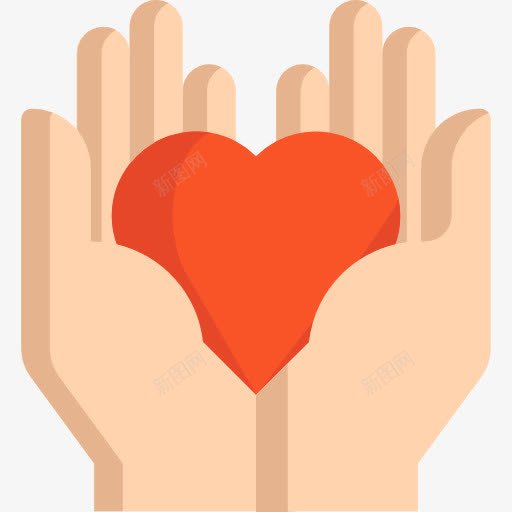 心图标png_新图网 https://ixintu.com 一条心 团结 心 慈善 手 手和手势 捐赠 捐赠物资 杂