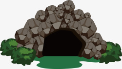 岩石山洞花岗岩山洞高清图片