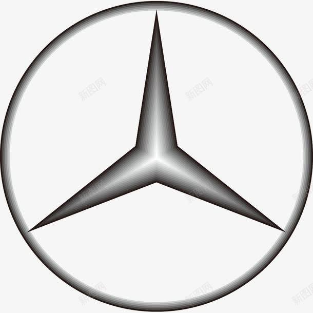 奔驰汽车标志矢量图图标ai_新图网 https://ixintu.com logo 奔驰 小轿车 标志 汽车 矢量素材 矢量图