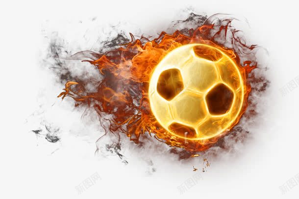 火焰足球png免抠素材_新图网 https://ixintu.com 光 火 火焰 火焰喷射 球 设计 足球