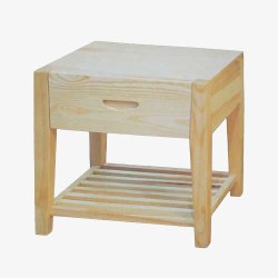日式桌子原木床头柜高清图片