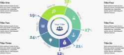 统计图手绘手绘环形PPT高清图片