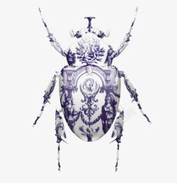 昆虫甲壳虫创意甲虫高清图片