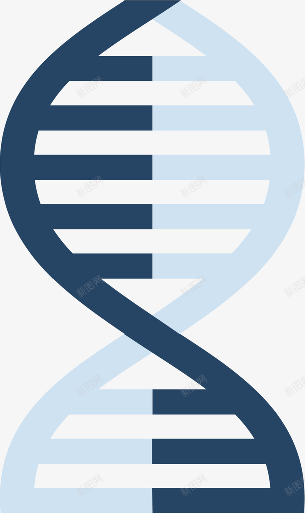 简约多彩DNApng免抠素材_新图网 https://ixintu.com 多彩DNA 多彩线条 小清新 水彩 简约NDA 螺旋DNA