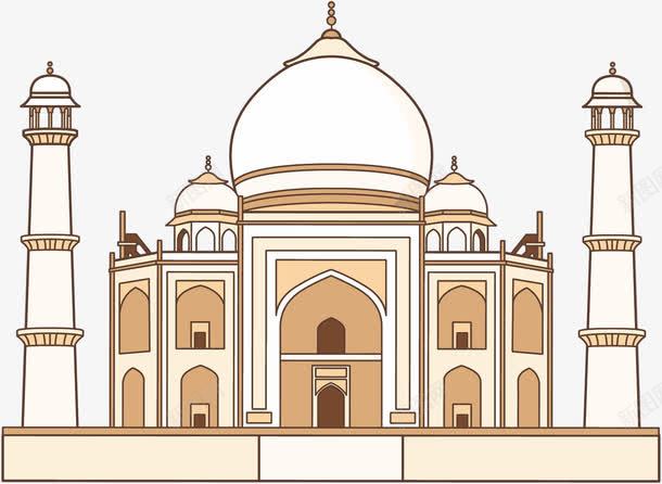 白色的城堡png免抠素材_新图网 https://ixintu.com 卡通图案 印度 国王 圆柱 圆顶 城堡 阿拉丁