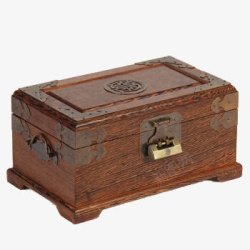 古典盒子密码木盒高清图片
