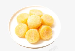 芒果团子进口零食爆浆麻薯高清图片