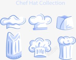 6款白色厨师帽素材