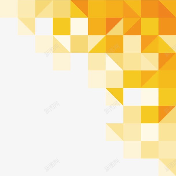 立体方块背景png免抠素材_新图网 https://ixintu.com 个性 方块 橘色 立体