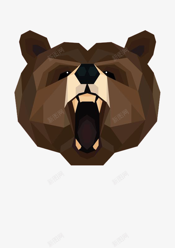 棕熊png免抠素材_新图网 https://ixintu.com 几何棕熊 卡通棕熊 手绘棕熊 熊瞎子 黑熊