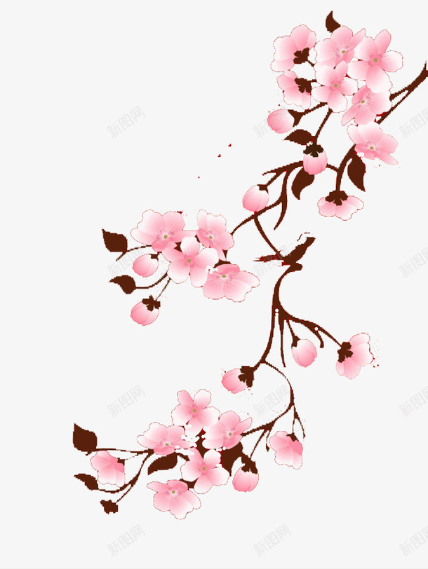 好一朵美丽的樱花png免抠素材_新图网 https://ixintu.com 剪纸艺术 园林设计 樱花海洋 樱花烂漫 櫻花 花卉图 设计文稿