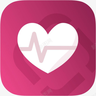 手机心率监测仪健康健美app图标图标