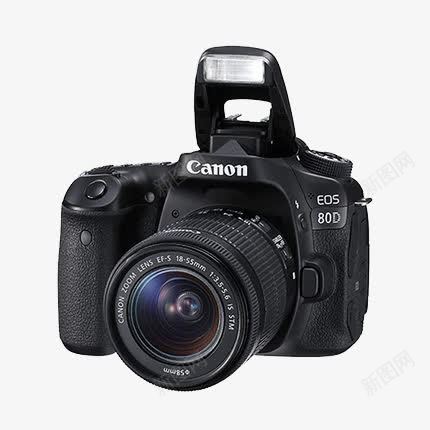 佳能相机png免抠素材_新图网 https://ixintu.com 80D 产品实物 佳能EOS 单反 相机