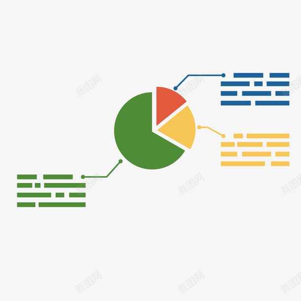 饼图png免抠素材_新图网 https://ixintu.com PPT元素 办公 商业 大数据 折线图 数据分析