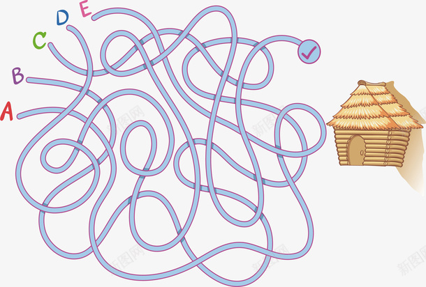 英文序列蓝色迷宫矢量图ai免抠素材_新图网 https://ixintu.com 儿童教育 益智游戏 矢量png 矢量图 英文序列 迷宫 迷宫地图 迷宫线路