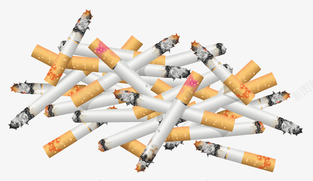 世界无烟日一堆香烟png免抠素材_新图网 https://ixintu.com 一堆香烟 一片香烟 不抽烟 世界无烟日 火星 点燃的香烟 禁烟日