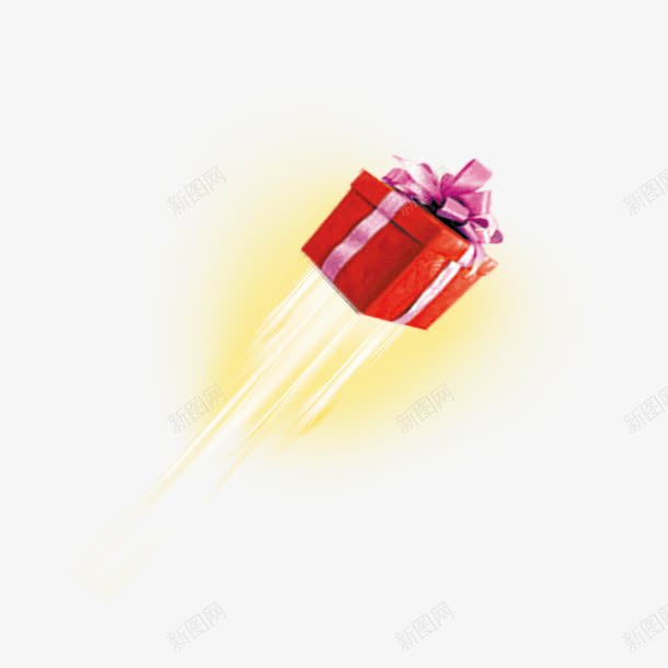 礼盒png免抠素材_新图网 https://ixintu.com 活动素材 礼品盒 装饰素材 飞跃的礼盒
