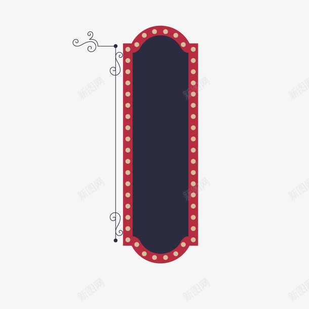 红色店招牌矢量图ai免抠素材_新图网 https://ixintu.com 卡通 扁平 招牌 灯光 霓虹 矢量图