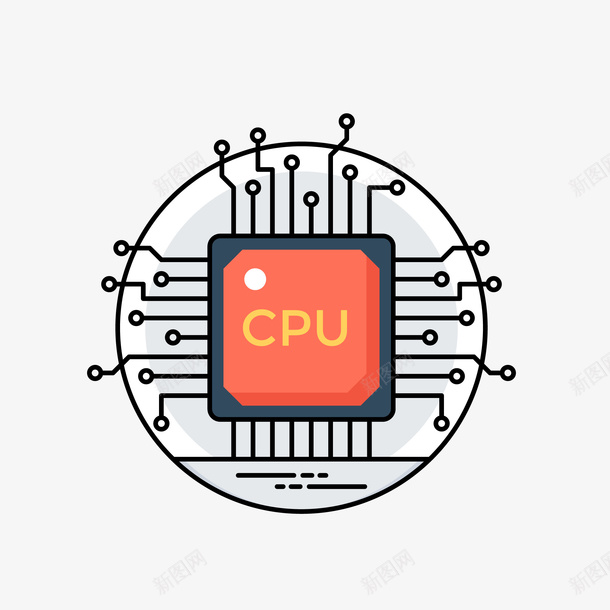 CPU电子电路标图标png_新图网 https://ixintu.com cpu 图标 电子 电子图标 电子电路 电路 矢量图标