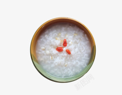 吸汗排湿薏米枸杞养生大米粥高清图片