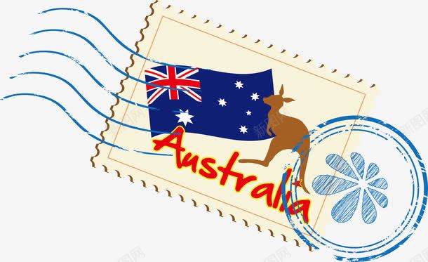 邮票澳大利亚png免抠素材_新图网 https://ixintu.com 旅游 纪念 邮政